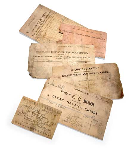 old barroom receipts