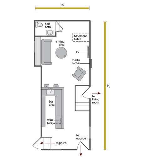 old barroom floor plan