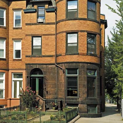 rowhouse facade