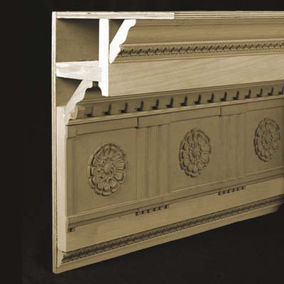 parts of crown moldings that are made whole