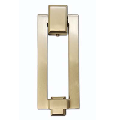brass rectangular door knocker