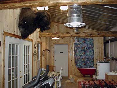 Kent Franks' lodge getaway includes all the amenities of home.