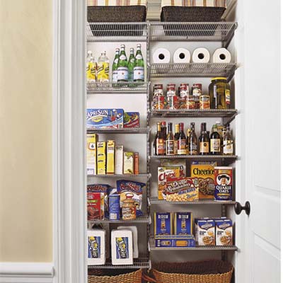 pantry with storage
