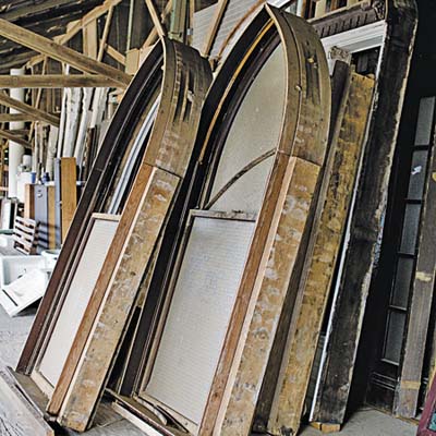 pair of double-hung windows from teh church