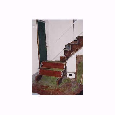 the original bottom steps of 1895 Queen Anne