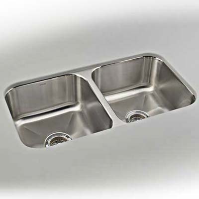 Affordable double-bay stainless-steel sink from Kohler