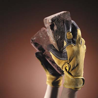 gloves with cushions