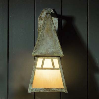 Antique finish sconce by arroyo craftsman