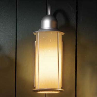 silver lantern sconce by forecast lighting