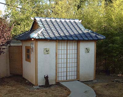 A new teahouse replaces the shed