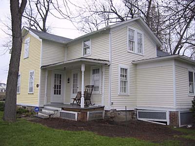 The farmhouse before exterior renovation