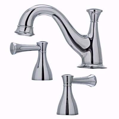 traditional styling for chrome faucet