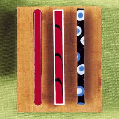 recycled glass and lead-free pewter pulls
