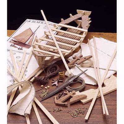 a model-Jolly Boat project for young woodworkers