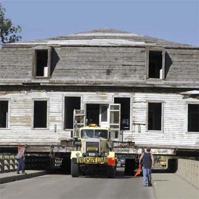 officer quarters that were moved and restored