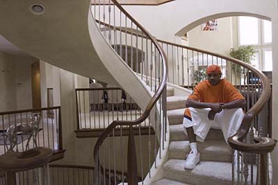 NBA star Carmelo Anthony's spiral staircase