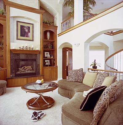 NBA star Carmelo Anthony's living room
