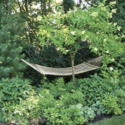 hammock hideaway in outdoor room