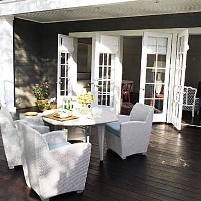 outdoor room and furniture