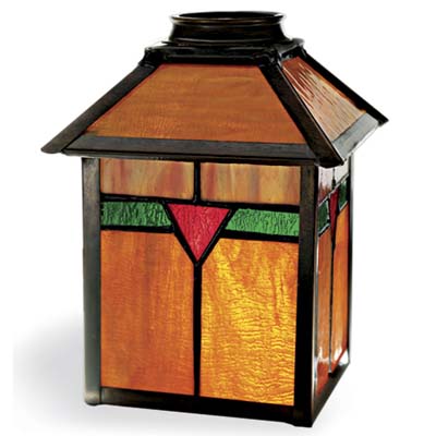 Craftsman-style porch lantern