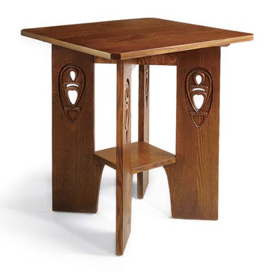 Craftsman-style side table