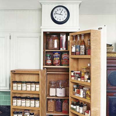 pantry that was kept in kitchen remodel