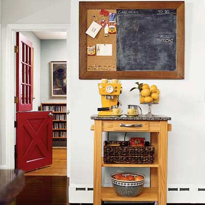 kitchen cart made from affordable materials