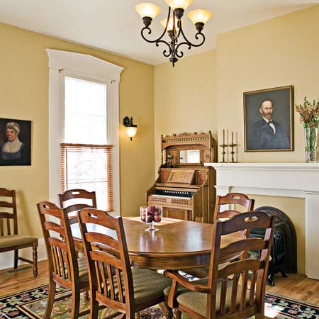 Italianate dining room after renovation