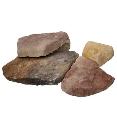 colorful fieldstone veneer