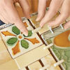 set the spacers between the tiles