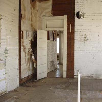 Before shot of kithchen remodel in Queen Anne house