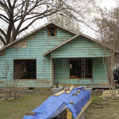 pre-war bungalow before remodel