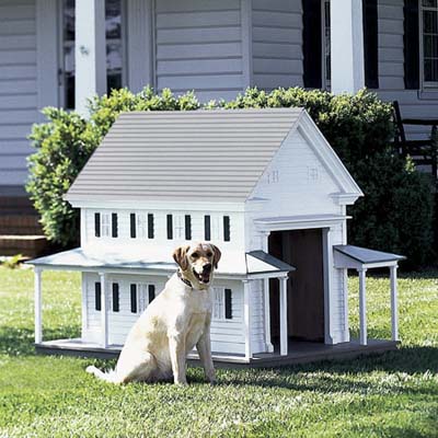 greek revival doghouse