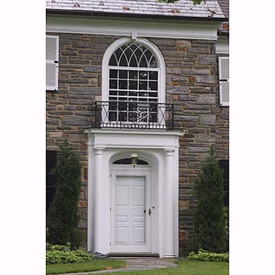 An Arched Doorway with Roman Doric columns