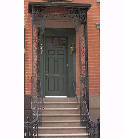 ironwork portico