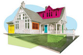 diagram of most common location of home break-ins