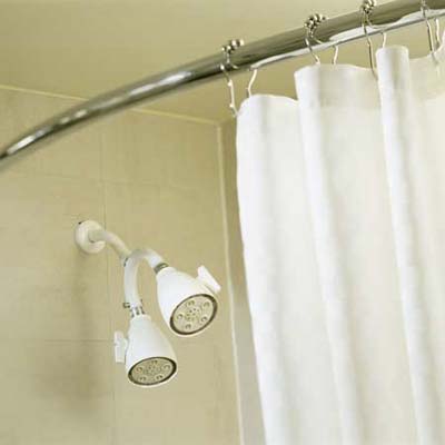 double shower head