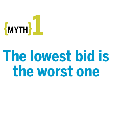 Myth: the lowest bid is the worst one