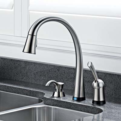 Sensor-activated faucet, kitchen products