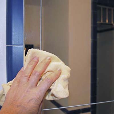 car wax can help prevent condensation on a bathroom mirror