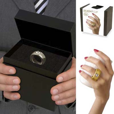 2 Carat Cup mimics wedding ring