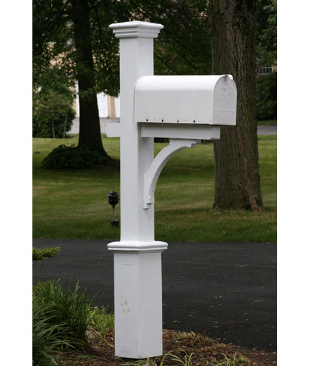Classic White Mailbox