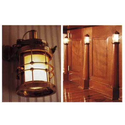 lanterns and other nautical touches assist in the adaptive reuse of the lighthouse