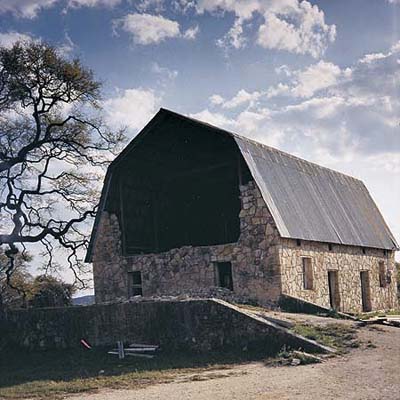 cattle barn before adaptive reuse