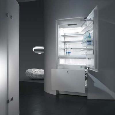 Refrigerator with a built-in service center from Miele