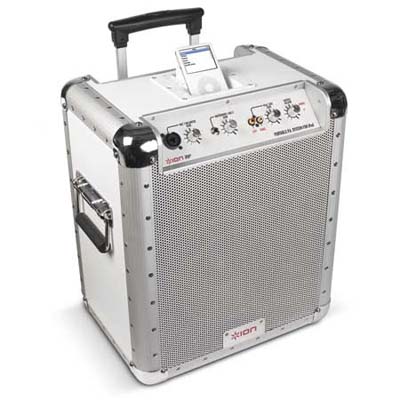battery-operated portable audio amplifyer from ion
