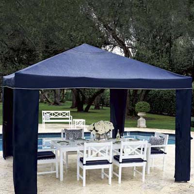 quick to assemble and fully collapsible canopy from lands' end