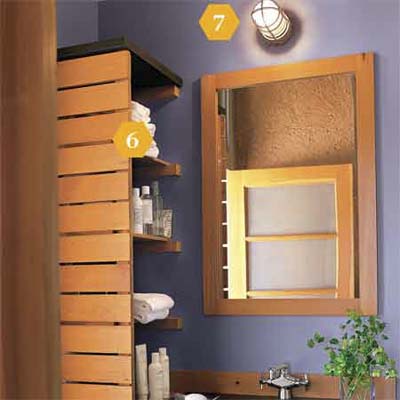 Bathroom with paneling 