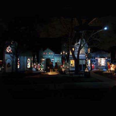 over the top christmas lights and decorations