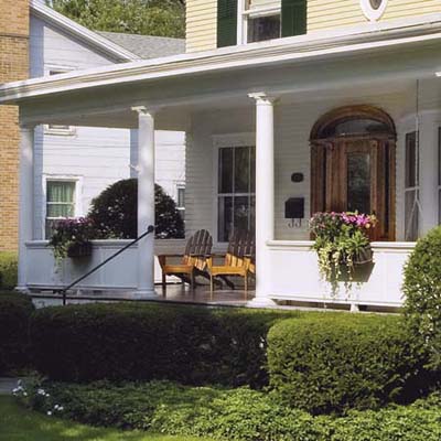 remodel in Seneca Falls, NY with $25 porch planters